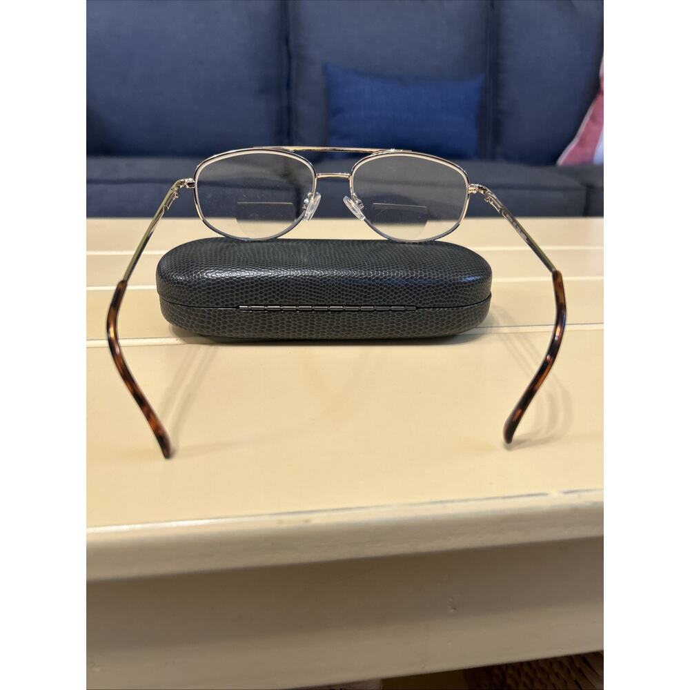 Modern Optical JOEL DEMI AMBER 54-16 Metal Full Rim Eyeglasses Frame F368 Square - Picture 5 of 11